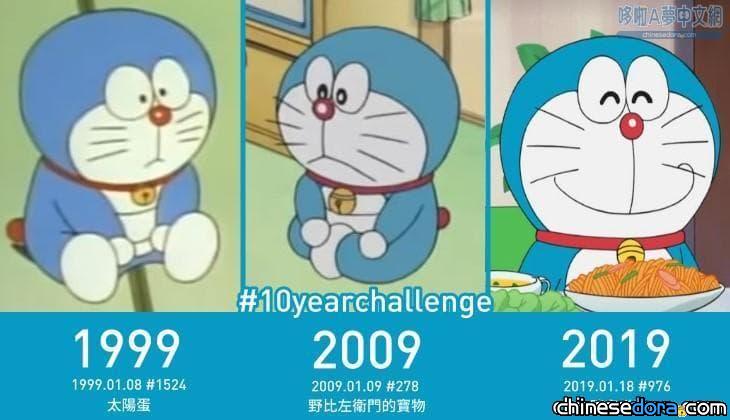 [獨家] 哆啦A夢的「十年挑戰」！回顧動畫中的哆啦A夢這50年來的樣貌