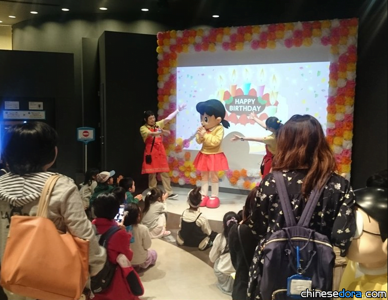 [日本] 哆啦A夢空中樂園為靜香辦慶生會! 小小粉絲近距離祝靜香生日快樂